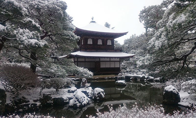 京の雪景色