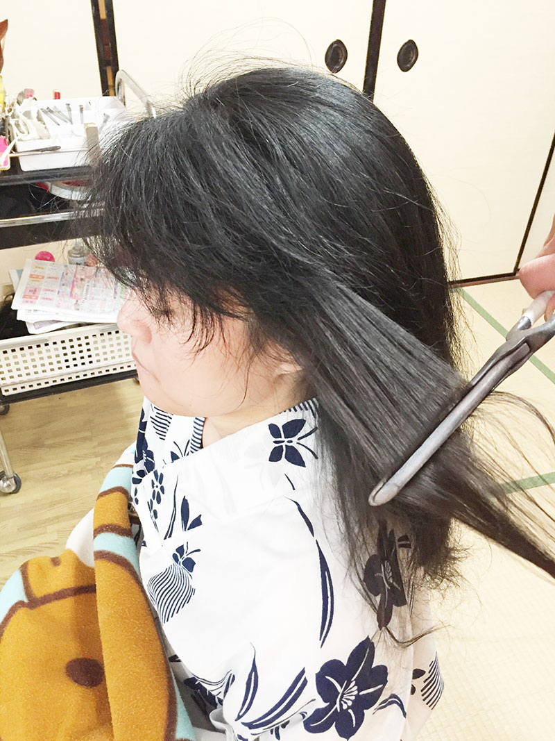 日本发型盘发体验